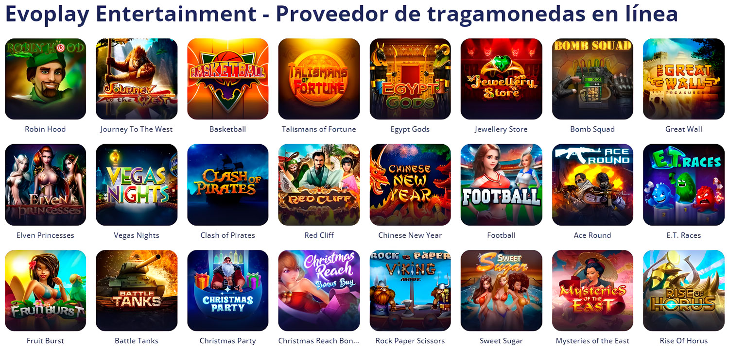 Vulkan Vegas Casino Proveedores - Evolution Gaming
